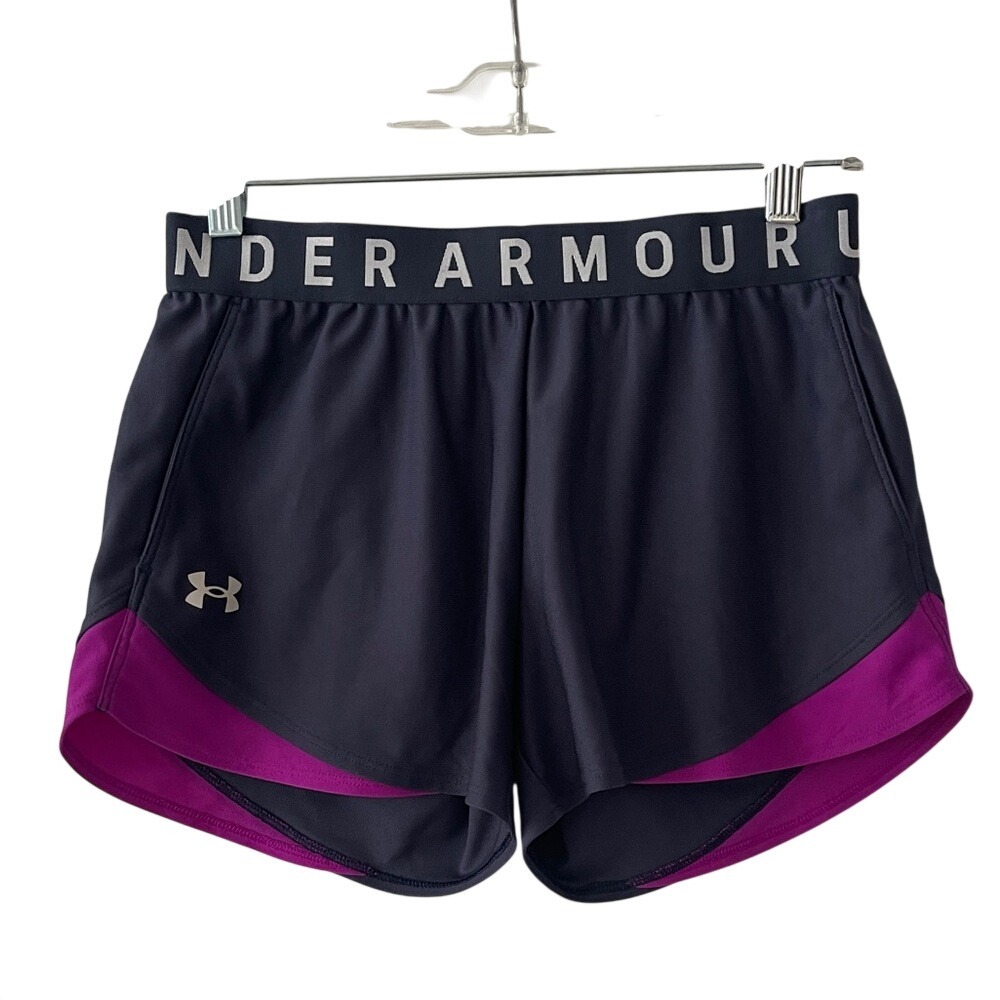 Under Armour Heat Gear Loose Purple‎ Pink Athletic Shorts Small